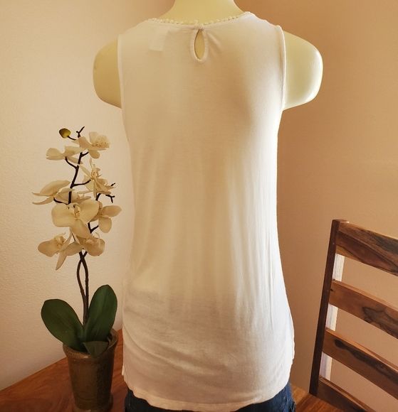 H&M Lacey Crocheted Tank Top SZ-S - Picture 5 of 7